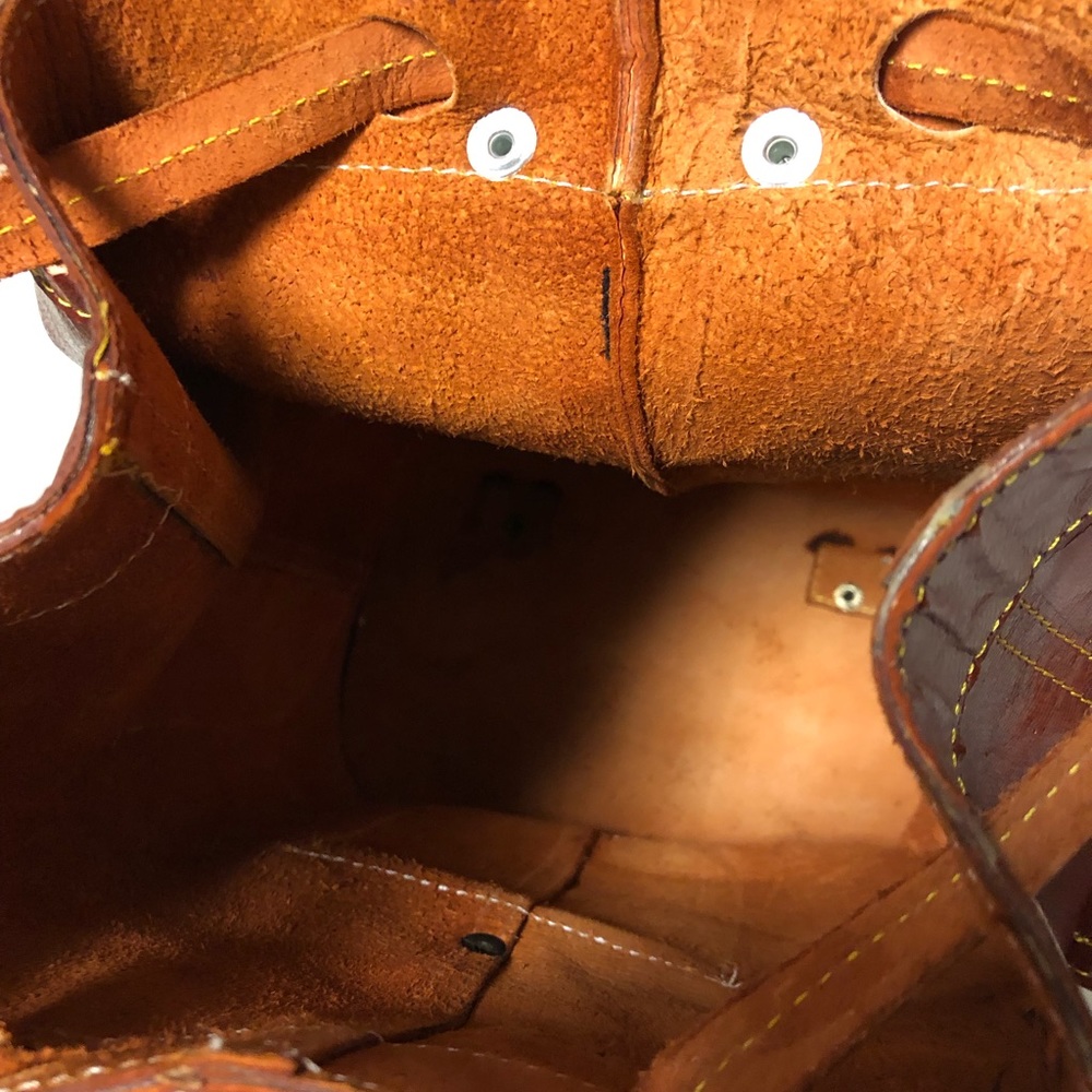Leather bag from Isla Mujeres, México.